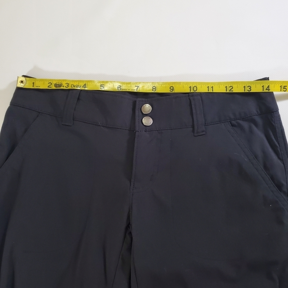 2416 * Columbia Hiking Oudoor Capri Pants Black Size 2 - Picture 9 of 16
